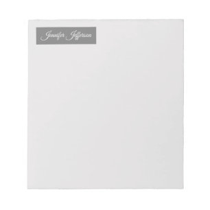 Elegante moderne Handschrift Schlicht Beruflich gr Notizblock