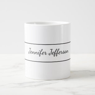 Elegante moderne Handschrift Schlicht Beruflich Jumbo-Tasse