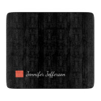 Elegante moderne Handschrift Schlicht Black