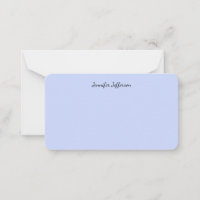 Elegante moderne Handschrift Schlicht Light Blue