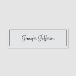 Elegante moderne Handschrift schlicht professionel Namensschild