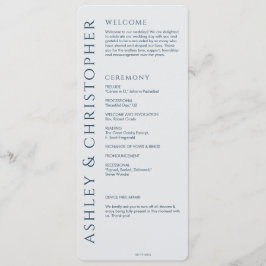 Elegante moderne Hochzeit der Marine Programm