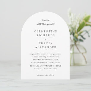 Elegante moderne Hochzeit Einladung