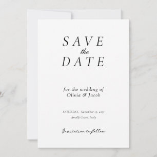 Elegante moderne Hochzeiten retten das Datum Save The Date