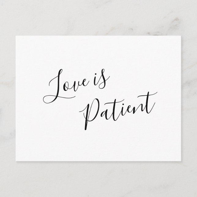 Elegante Moderne Hochzeitspause Ankündigungspostkarte (Vorderseite)