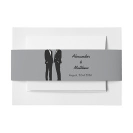 Elegante moderne Homosexuelle Hochzeit Einladungsbanderole
