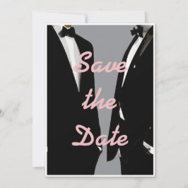 Elegante moderne Homosexuelle Hochzeit Save The Date