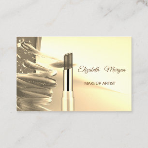 Elegante Moderne Imitate Gold, Lipstick Visitenkarte