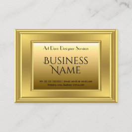 Elegante Moderne Imitate Gold Metal Minimalistisch Visitenkarte