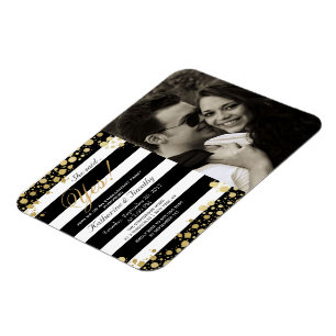Elegante Moderne Imitate Gold Spritzer und Streife Magnet