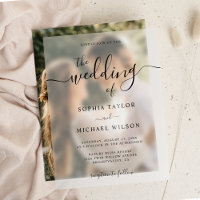 Elegante moderne Kalligrafie Black Wedding