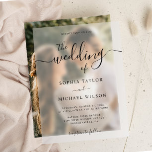 Elegante moderne Kalligrafie Black Wedding