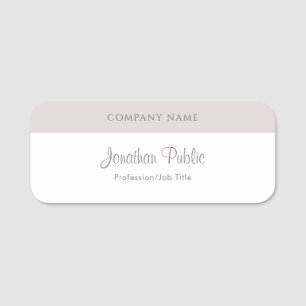 Elegante, moderne kalligraphische Skriptnamensvorl Namensschild