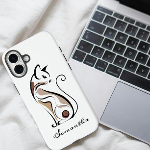 Elegante moderne Kitty, Katzenmutter, süße persona iPhone 16 Plus Hülle