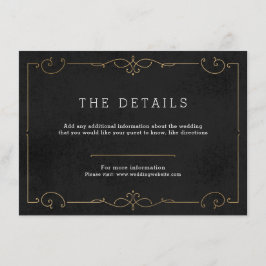 Elegante moderne Klassik Hochzeitskarte Begleitkarte