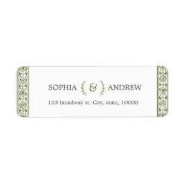 Elegante moderne klassische Vintage Rücksendeadres