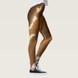 Elegante moderne Kuh Imitate Leather Collection Leggings
