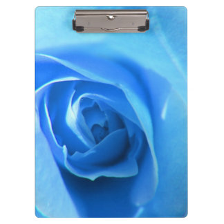 elegante, moderne, kühle blaue Rosenblume. floral Klemmbrett