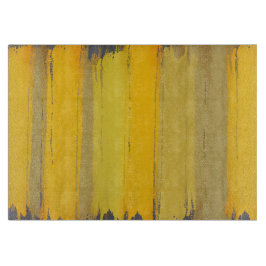 Elegante Moderne Kunst Gelbe Taupe Gray Luxus Klas Schneidebrett