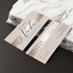 Elegante moderne Luxus-Champagner-Gutscheine