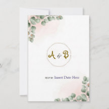 Elegante, moderne Luxus-Hochzeitseinladung | Rose