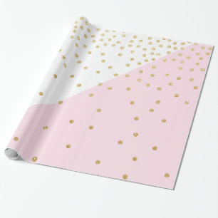 Elegante moderne mädchenhafte Imitate Gold Glitzer Geschenkpapier