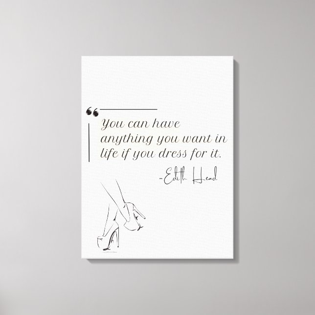 Elegante Moderne Minimalistische Feminine Leinwanddruck (Vorderseite)