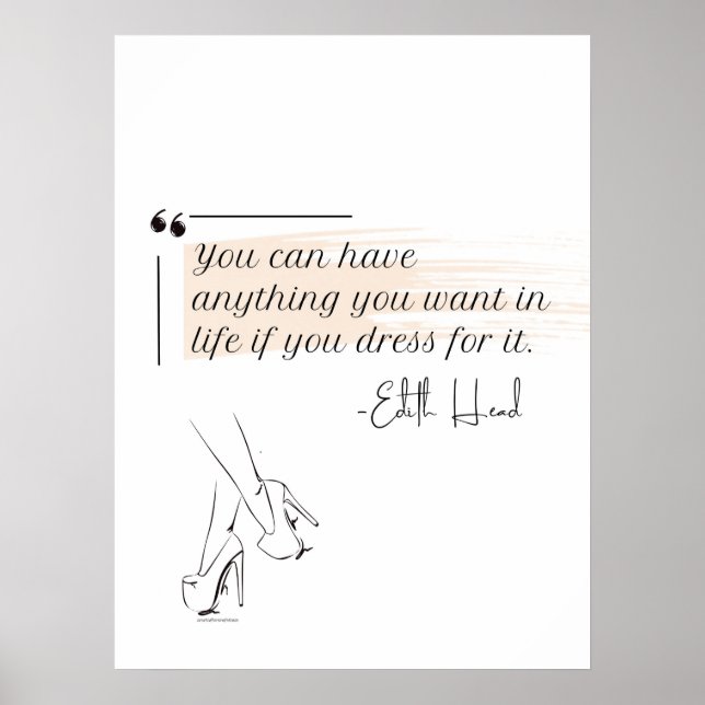 Elegante Moderne Minimalistische Feminine Poster (Vorne)