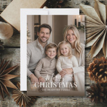 Elegante moderne minimalistische Foto-Weihnachtska