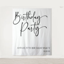Elegante Moderne Minimalistische Geburtstagsparty
