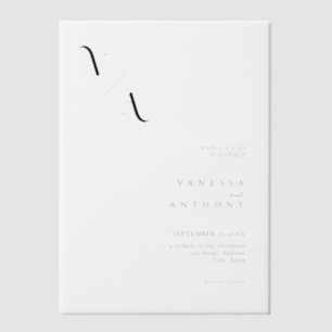 Elegante Moderne Minimalistische Hochzeit