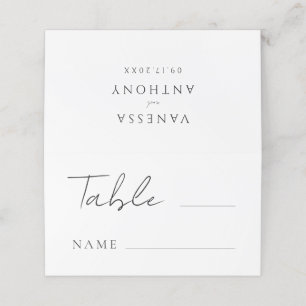 Elegante Moderne Minimalistische Hochzeit Platzkarte