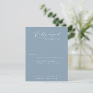 Elegante Moderne Minimalistische Hochzeit RSVP Karte
