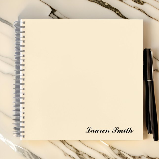 Elegante Moderne, Minimalistische Niedliche Girly  Notizbuch (Von Creator hochgeladen)