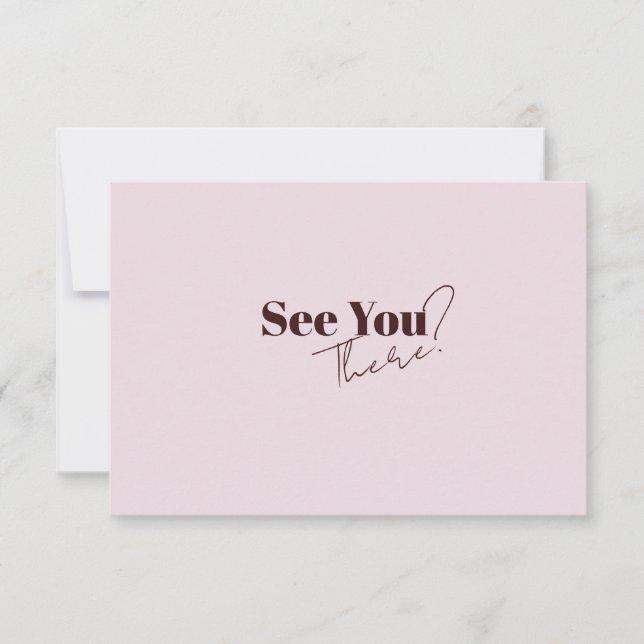 Elegante moderne Minimalistische QR-Hochzeit RSVP Karte (Vorderseite)