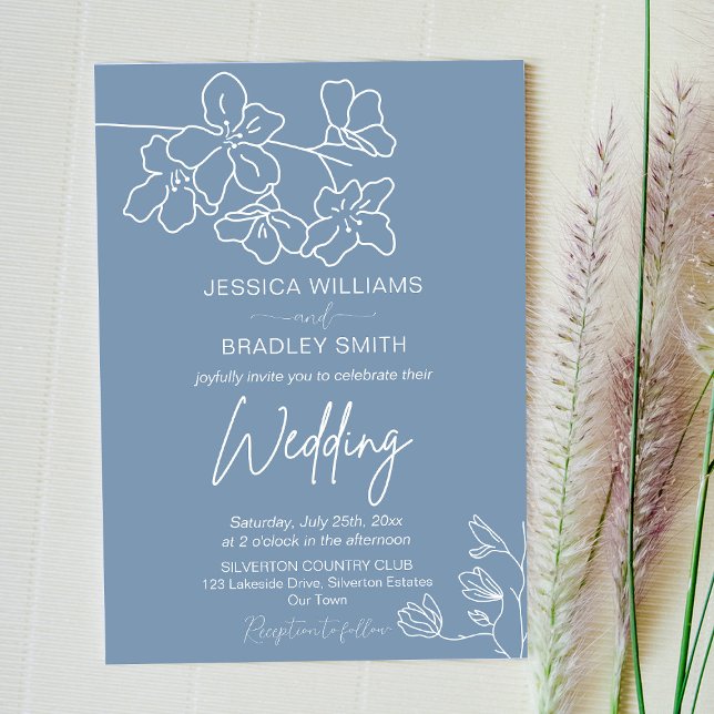 Elegante moderne minimalistische Skriptkalligraphi Einladung (Von Creator hochgeladen)