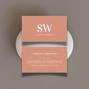 Elegante Moderne Mongram Festival Visitenkarte