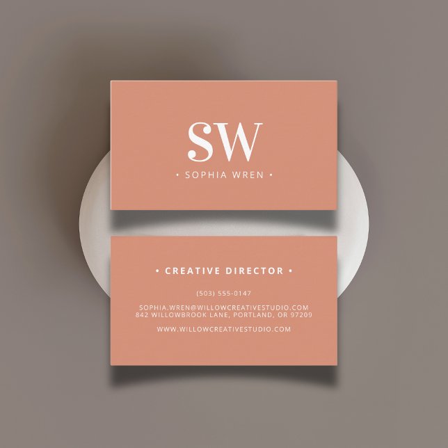 Elegante Moderne Mongram Festival Visitenkarte (Von Creator hochgeladen)