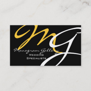 Elegante moderne Monogramm Visitenkarten Visitenkarte