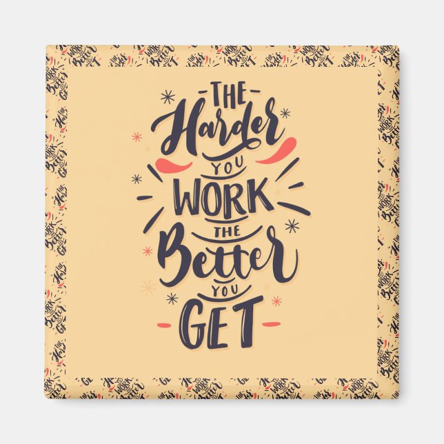 Elegante moderne Motivation Beste populäre Botscha Magnet (Vorne)