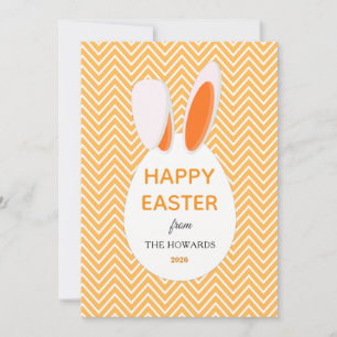 Elegante moderne Muster Frohe Ostern Foto Feiertagskarte