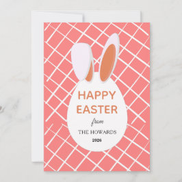 Elegante moderne Muster Frohe Ostern Foto Feiertagskarte