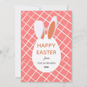 Elegante moderne Muster Frohe Ostern Foto Feiertagskarte