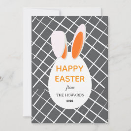 Elegante moderne Muster Frohe Ostern Foto Feiertagskarte