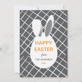 Elegante moderne Muster Frohe Ostern Foto Feiertagskarte