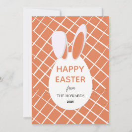 Elegante moderne Muster Frohe Ostern Foto Feiertagskarte