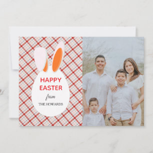 Elegante moderne Muster Frohe Ostern Foto Feiertagskarte
