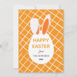Elegante moderne Muster Frohe Ostern Foto Feiertagskarte