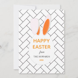 Elegante moderne Muster Frohe Ostern Foto Feiertagskarte