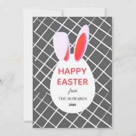 Elegante moderne Muster Frohe Ostern Foto Feiertagskarte
